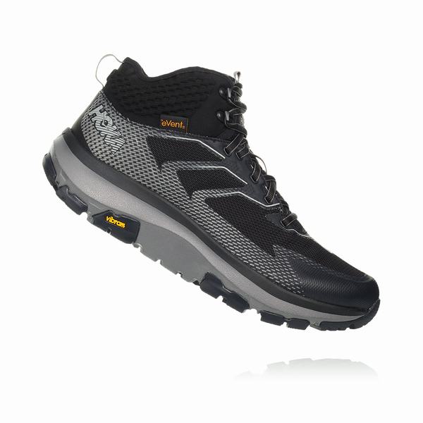 Hoka One One Sky Toa Hiking Boots Mens Black Dark Grey